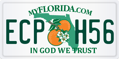 FL license plate ECPH56