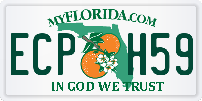 FL license plate ECPH59