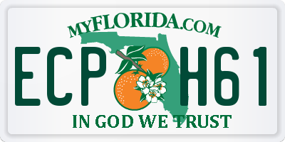 FL license plate ECPH61