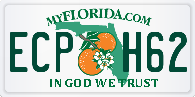 FL license plate ECPH62