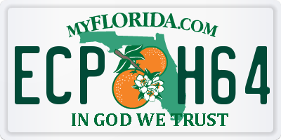 FL license plate ECPH64
