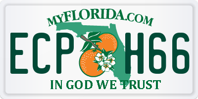FL license plate ECPH66