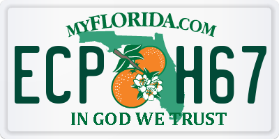 FL license plate ECPH67