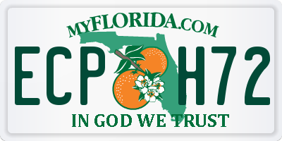FL license plate ECPH72