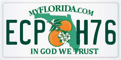 FL license plate ECPH76