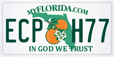 FL license plate ECPH77
