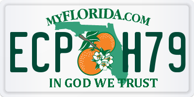 FL license plate ECPH79