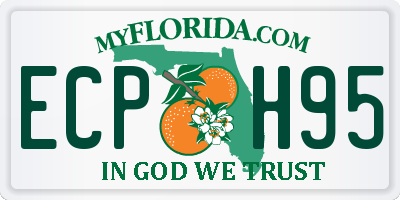 FL license plate ECPH95