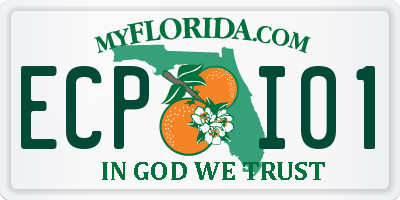 FL license plate ECPI01