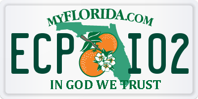 FL license plate ECPI02