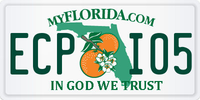 FL license plate ECPI05