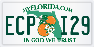 FL license plate ECPI29