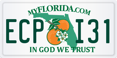 FL license plate ECPI31