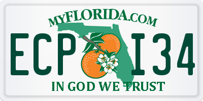 FL license plate ECPI34