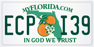 FL license plate ECPI39