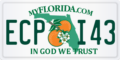 FL license plate ECPI43