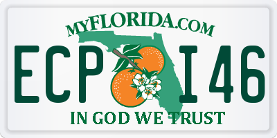 FL license plate ECPI46