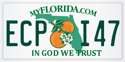 FL license plate ECPI47