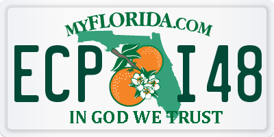 FL license plate ECPI48