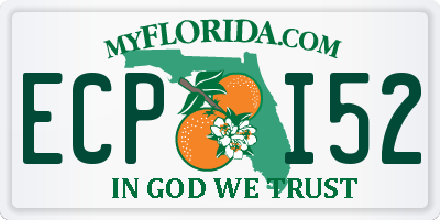 FL license plate ECPI52