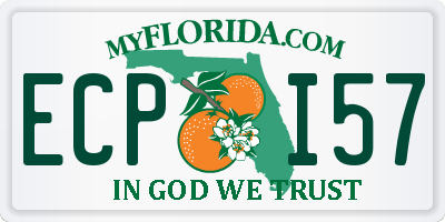 FL license plate ECPI57