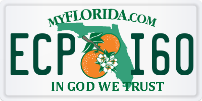 FL license plate ECPI60