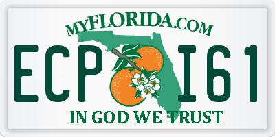 FL license plate ECPI61