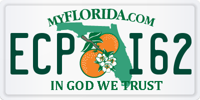 FL license plate ECPI62