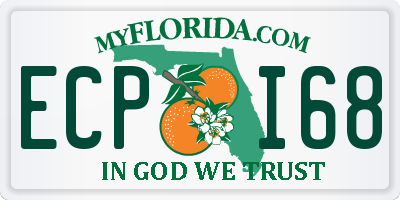 FL license plate ECPI68