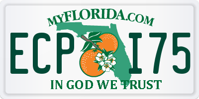 FL license plate ECPI75
