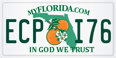 FL license plate ECPI76