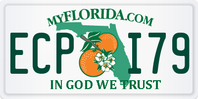 FL license plate ECPI79