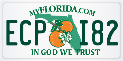 FL license plate ECPI82