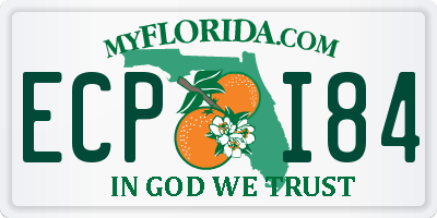FL license plate ECPI84