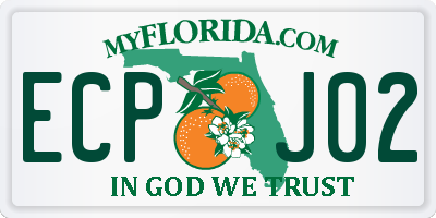 FL license plate ECPJ02