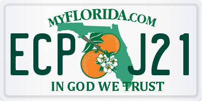 FL license plate ECPJ21