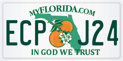 FL license plate ECPJ24