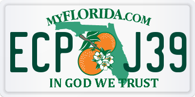 FL license plate ECPJ39