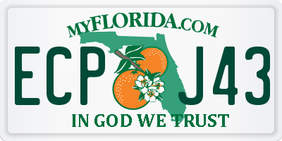 FL license plate ECPJ43