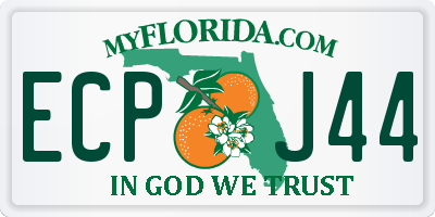 FL license plate ECPJ44