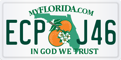 FL license plate ECPJ46