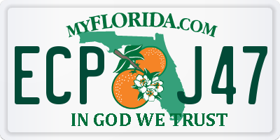 FL license plate ECPJ47