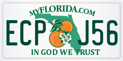 FL license plate ECPJ56