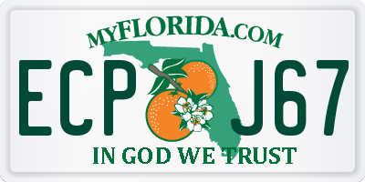 FL license plate ECPJ67