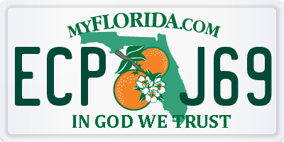 FL license plate ECPJ69