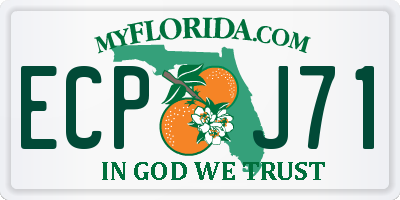 FL license plate ECPJ71
