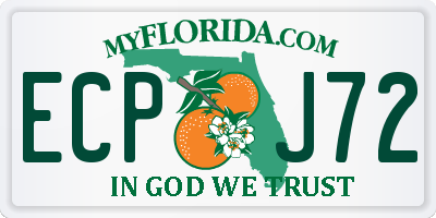 FL license plate ECPJ72