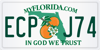 FL license plate ECPJ74
