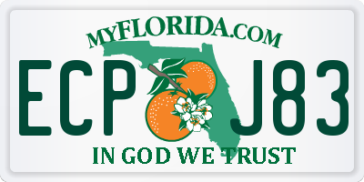 FL license plate ECPJ83