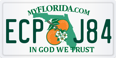 FL license plate ECPJ84